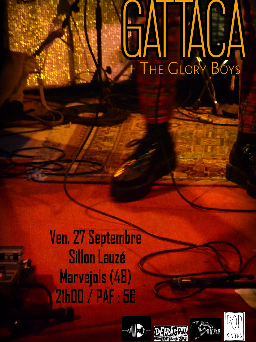 Gattaca + The Glory Boys en concert au Sillon Lauzé (Marvejols) vendredi 27 septembre 2019