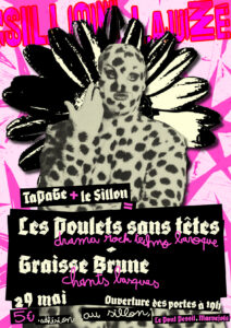 Les Poulets Sans Têtes et Graisse Brune en concert au Sillon Lauzé vendredi 29 mai 2026 (Marvejols, 48)